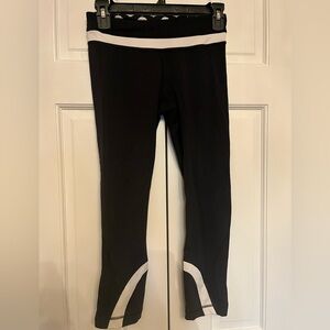 lululemon athletica Leggings in Black with White Detail